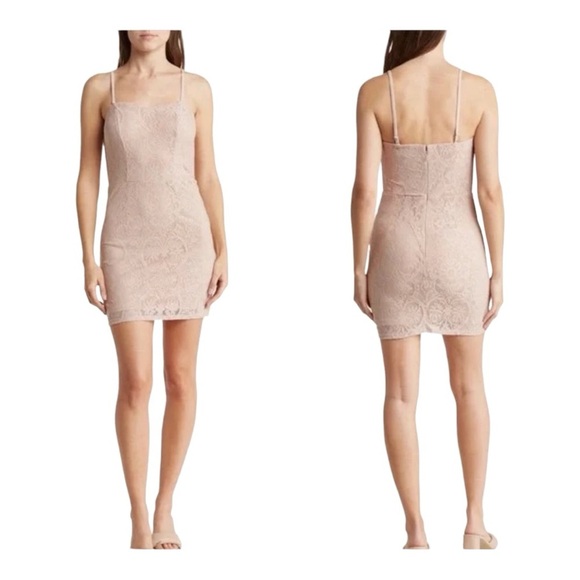 Dress the Population Leanne Pink Lace Dress - Picture 2 of 10